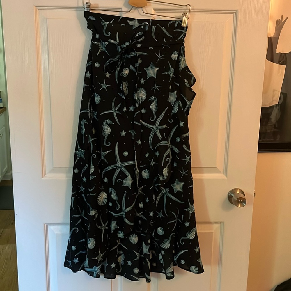 Tropical wrap skirt!